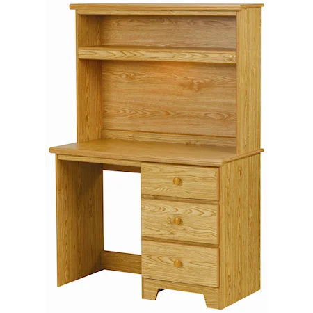 3 Drawer Desk with Lit Hutch